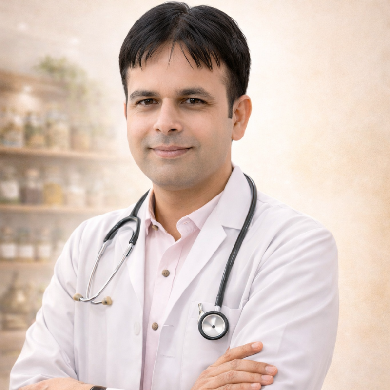 Dr. Shivram Sinwar in his clinic