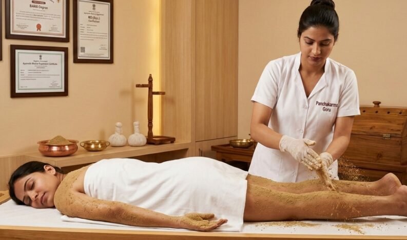 Udwarthanam therapy2 Udwarthanam therapy2