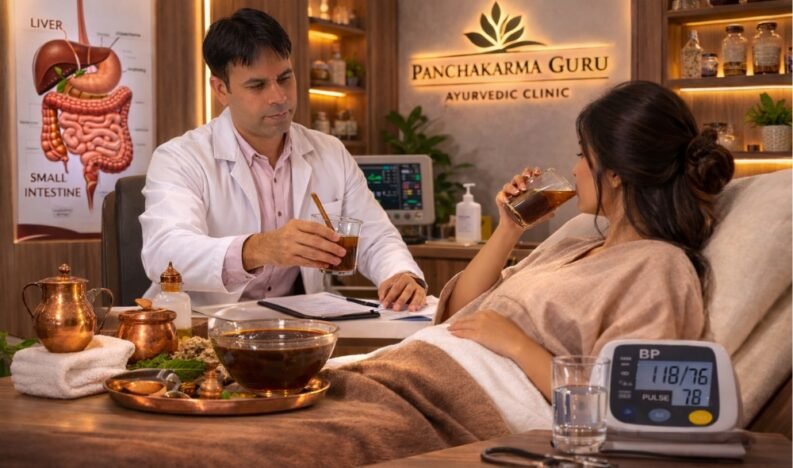 Virechana therapy session Virechana therapy session